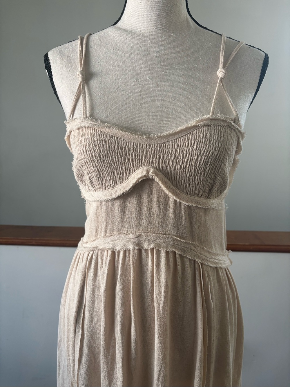 Zara Strappy Sand Maxi Dress - Picture 9 of 14
